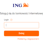 Logowanie do konta bankowego ING